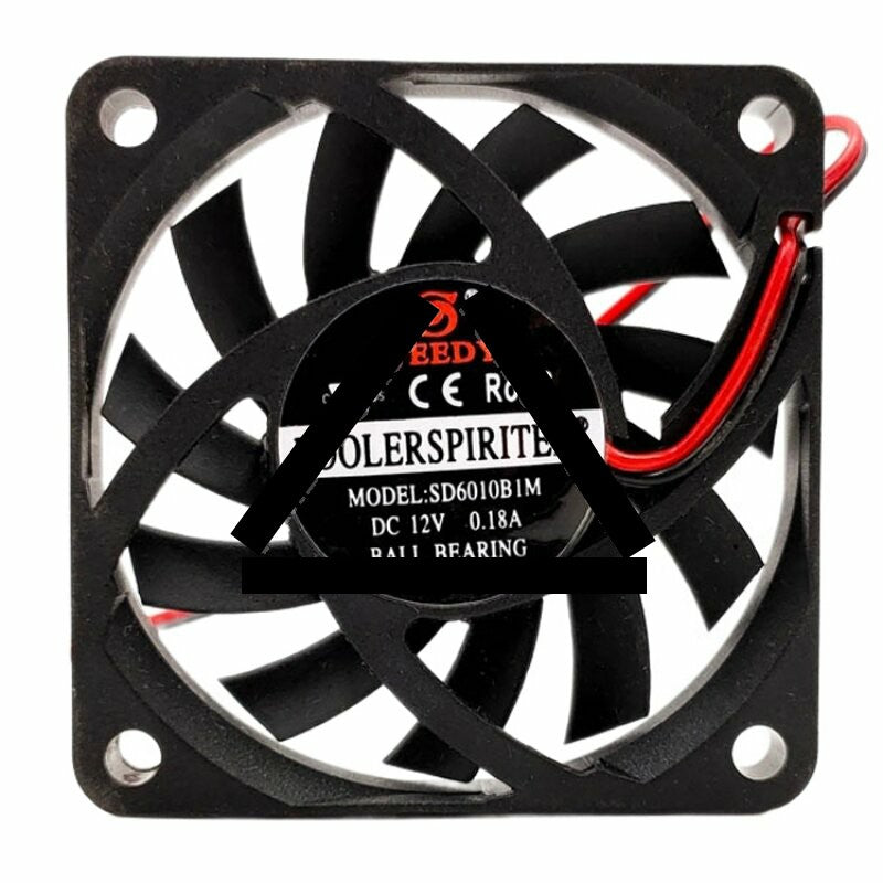 SPEEDY SD6010B1M DC 12V 0.18A 6010 Axial Ball Bearing Cooling Fan