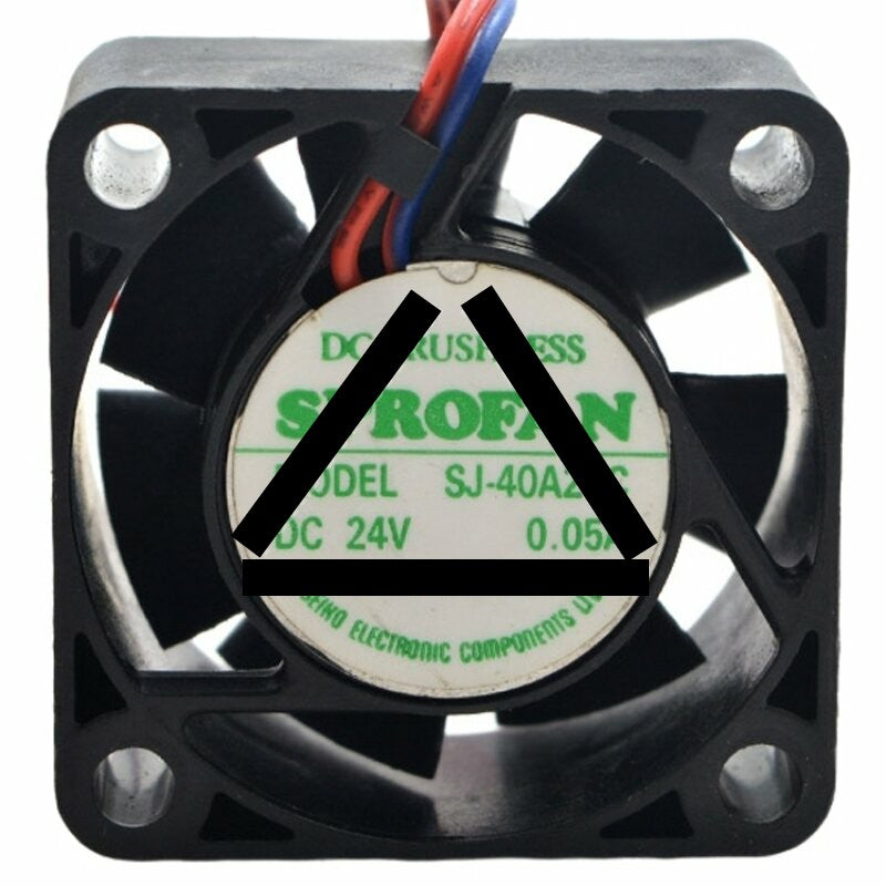 SPROFAN SJ-40A24C 24V 0.05A 2 Wires DC Brushless Axial Cooling Fan
