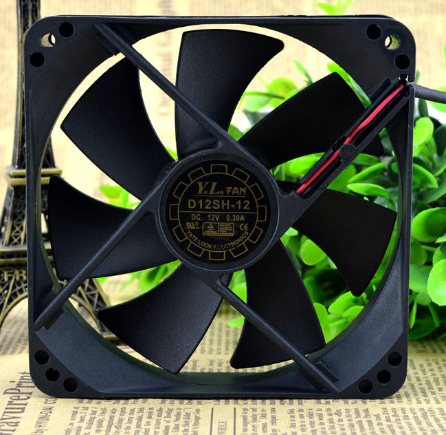 SSEA New server cooling fan for Yate Loon D12SM-12 D12SH-12 12V 0.30A 120*120*25MM 12CM