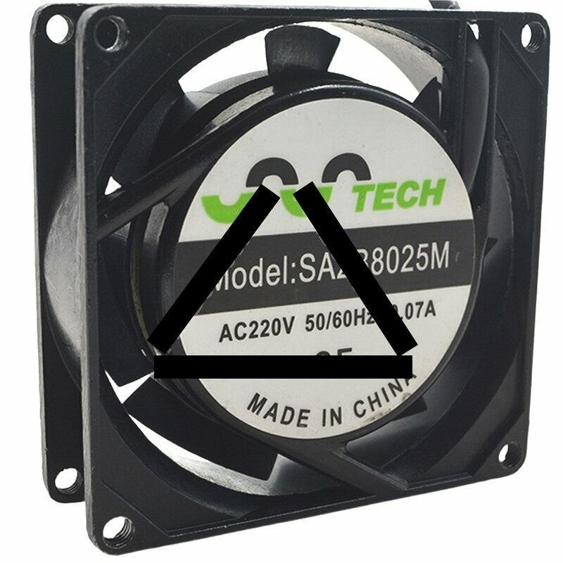SSTECH SA2B8025M AC 220V 0.07A 2 Wires Axial Cooling Fan