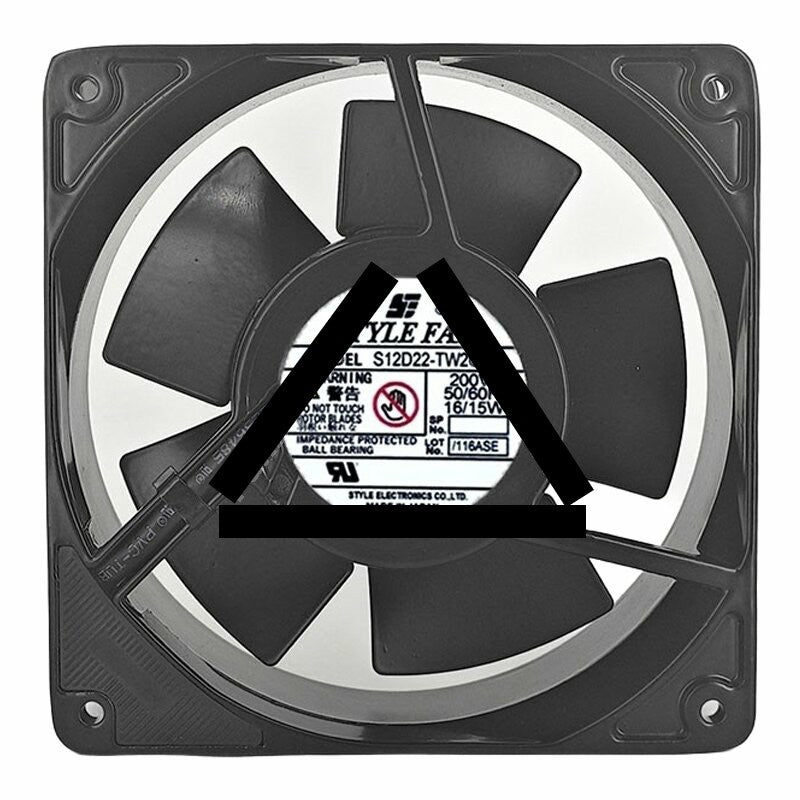 STYLE FAN S12D22-TW2G AC 200V 16/15W 12038 Axial Cooling Fan