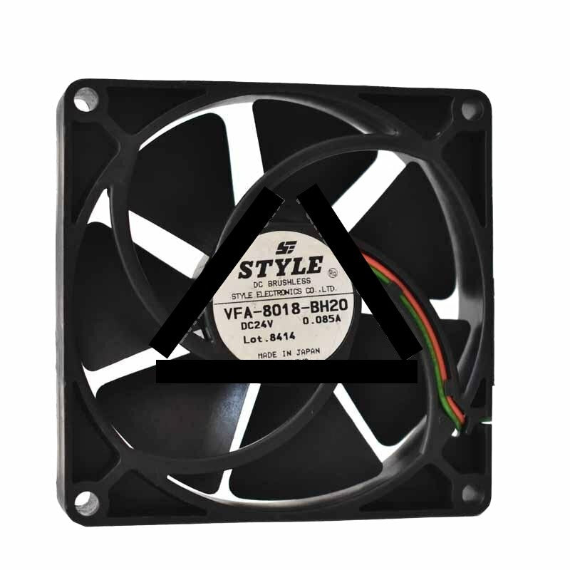 STYLE VFA-8018-BH20 DC 24V 0.085A 8020 Axial Brushless Cooling Fan