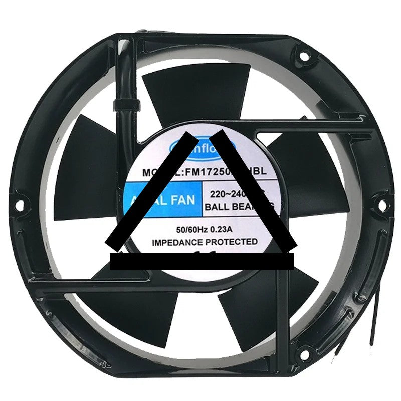 Sunflow FM17250A2HBL 220-240V 0.23A 2 Wires Cooling Fan