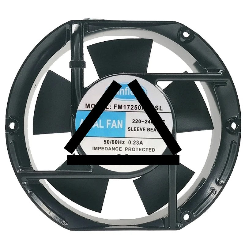 Sunflow FM17250A2HSL AC 220-240V 0.23A 2 Wires Sleeve Bearing Cooling Fan