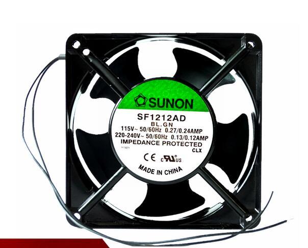 SUNON 120*120*38MM 12038 12cm AC 220V-240V 0.13A/0.12A SF1212AD AC115V 0.27A/0.24A 2-wire Cooling Fan