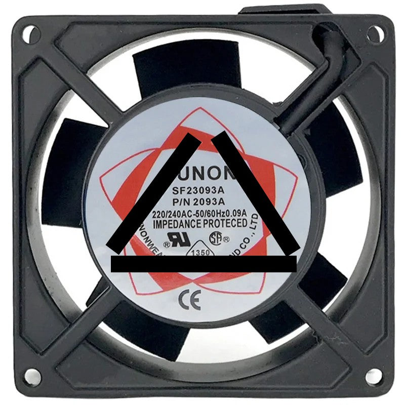 Sunon 2093A 220/240V 0.09A Impedance Protected Cooling Fan