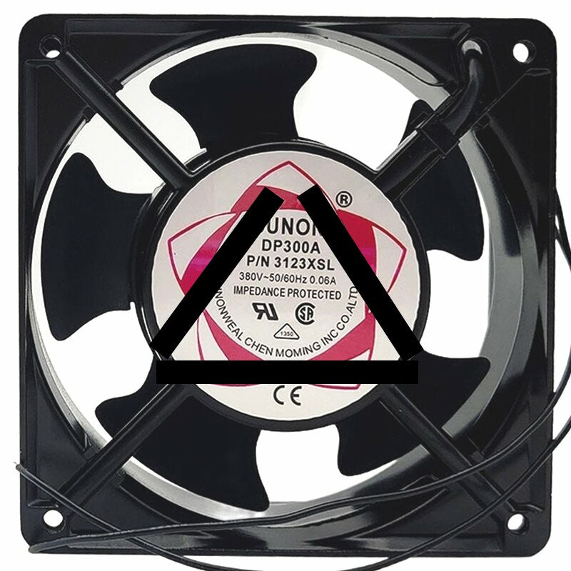 Sunon 3123XSL AC 380V 0.06A 2 Wires Impedance Protected Axial Cooling Fan