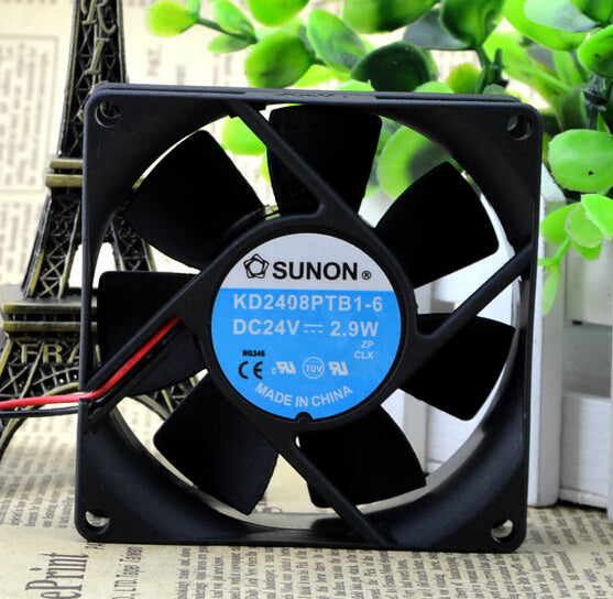 SUNON 80*80*25 2.9W 24V KD2408PTB1-6 dual ball fan cooling fan