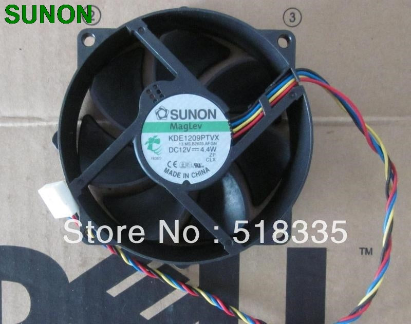 SUNON 9CM 8CM 8025 9225 90/80mm x 25mm KDE1209PTVX Maglev Cooler Cooling Fan 12V 4.4W