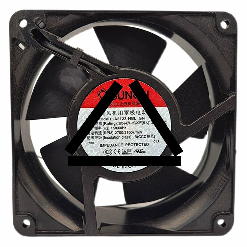 Sunon A2123-HBL AC 220-240V 23/20W 12038 Impedance Protected Axial Cooling Fan