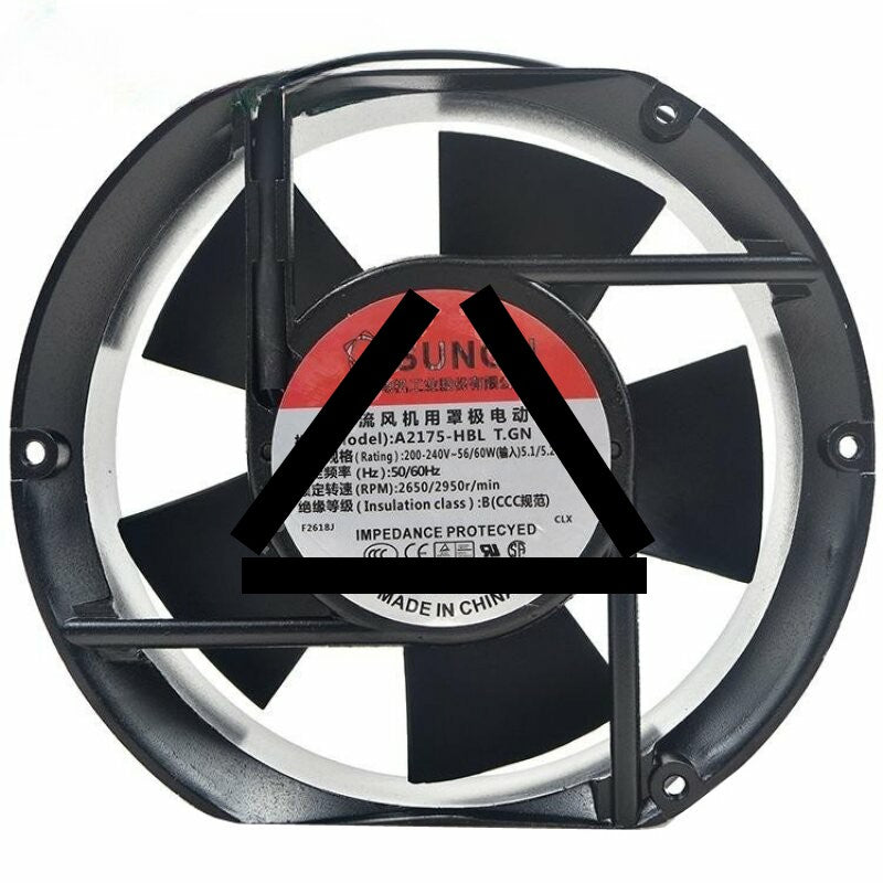 Sunon A2175-HBL T.GN AC 220-240V 56/60W 2 Wires Axial Cooling Fan