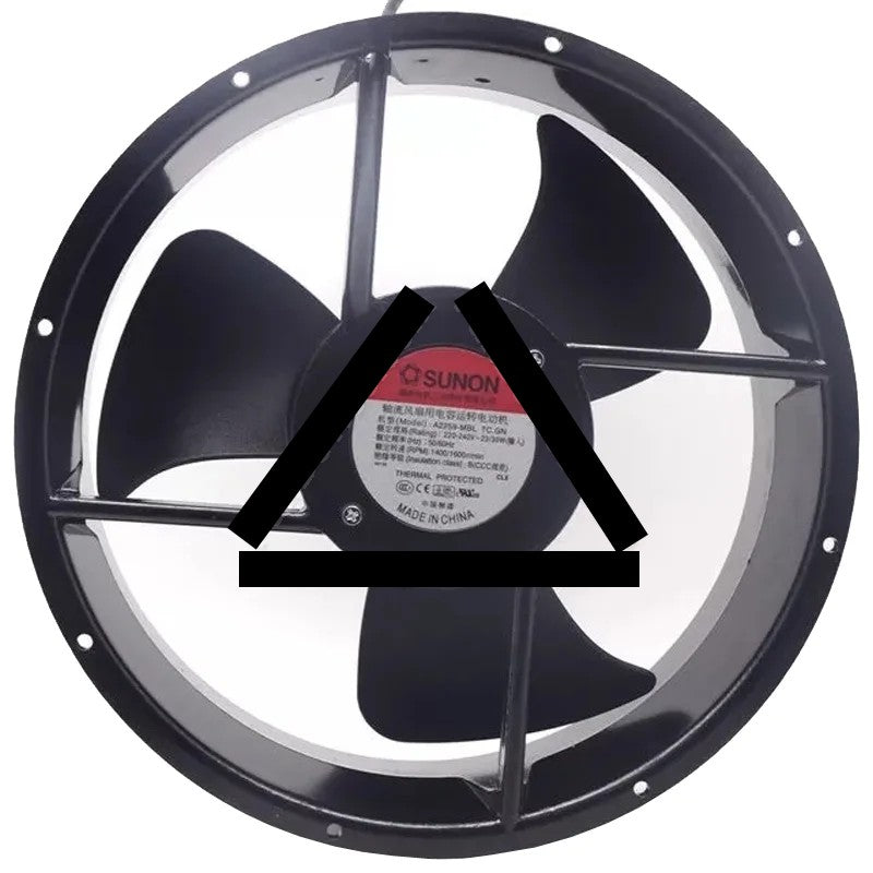 Sunon A2259-MBL 220-240V 2 Wires Impedance Protected Cooling Fan