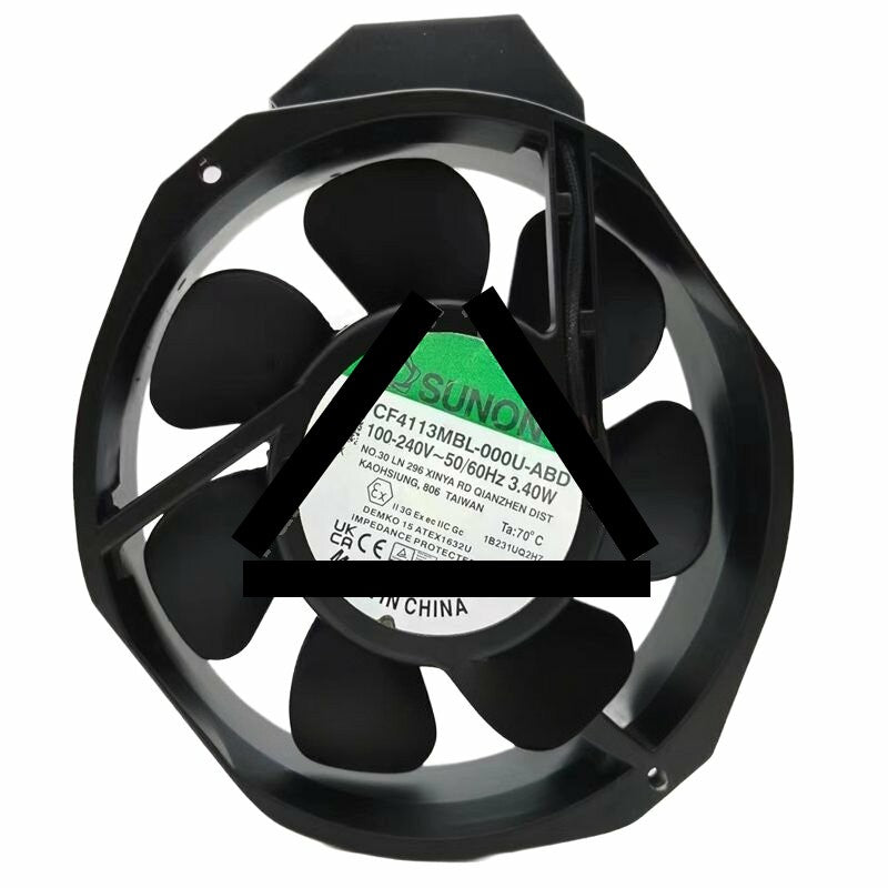 Sunon CF4113MBL-000U-ABD AC 100-240V 3.40W Impedance Protected Axial Cooling Fan