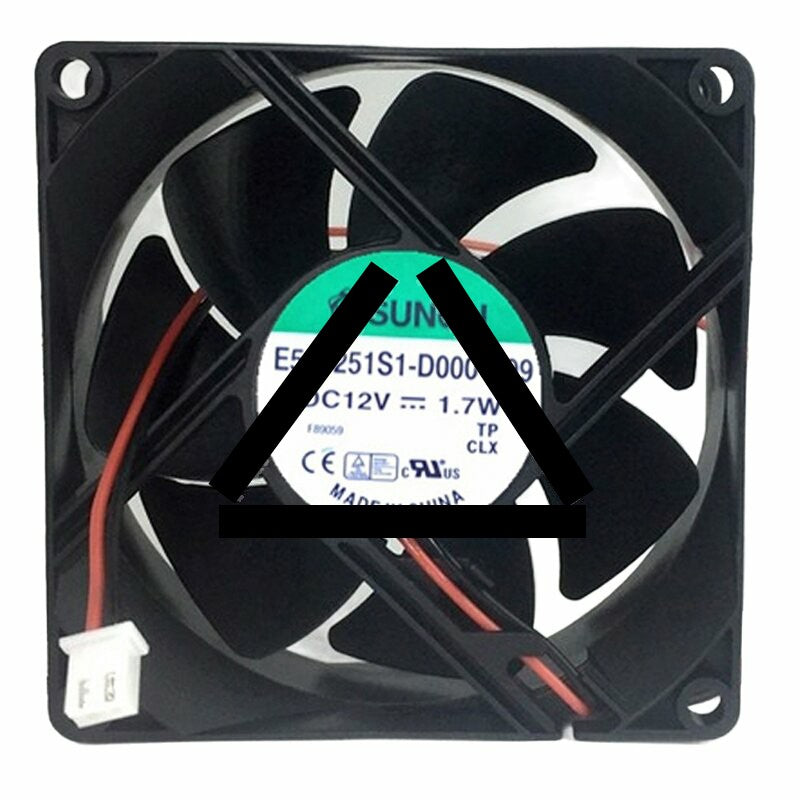 Sunon E580251S1-D000-A99 DC 12V 1.7W 8025 Axial Cooling Fan