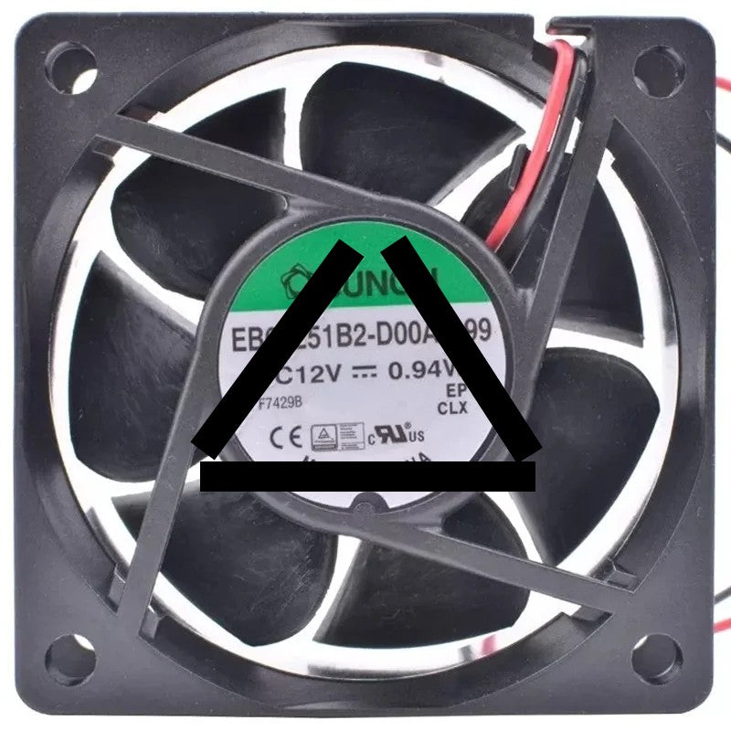 Sunon EB60251B2-D00A-A99 12V 0.94W 2 Wires Axial Cooling Fan
