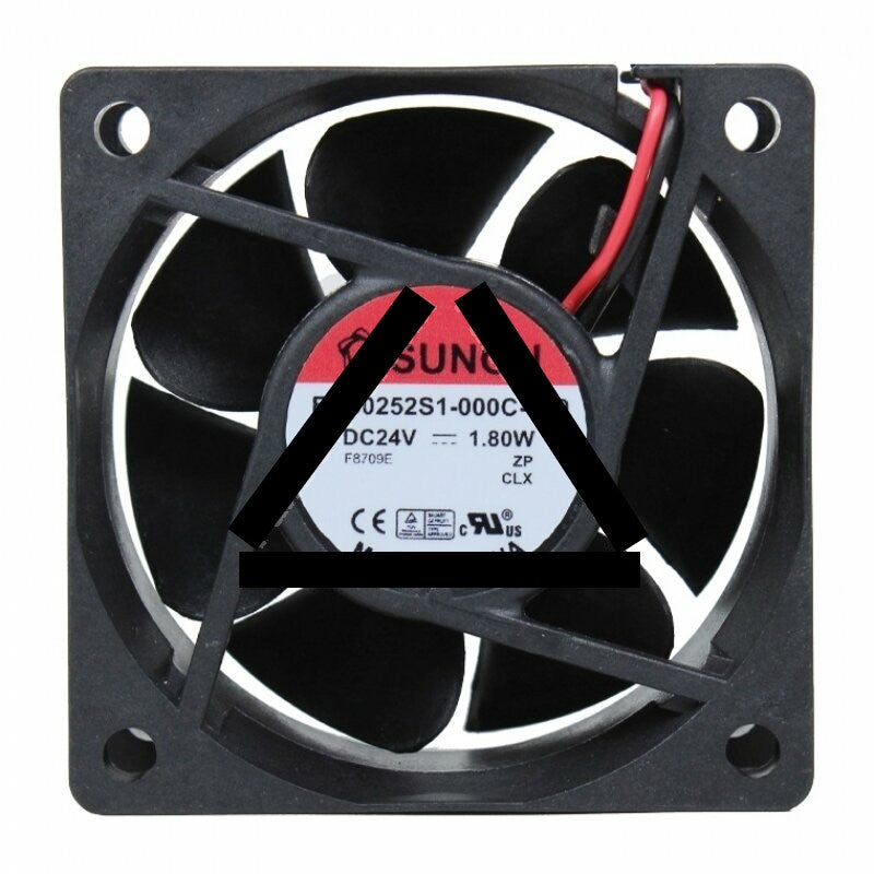 Sunon EB60252S1-000C-999 DC 24V 1.80W 2 Wires Axial Cooling Fan