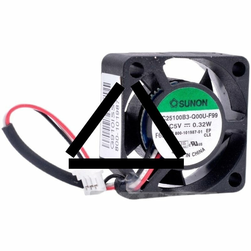 Sunon EC25100B3-Q00U-F99 DC 5V 0.32W 2 Wires / 3 Wires Axial Cooling Fan