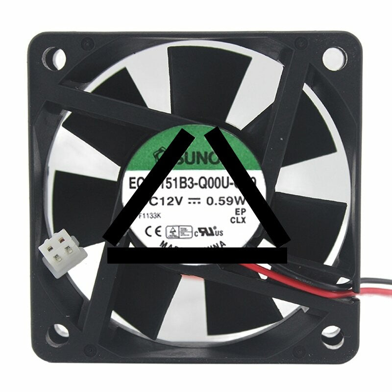 Sunon EC60151B3-Q00U-Q99 DC 12V 0.59W 6015 Axial Cooling Fan