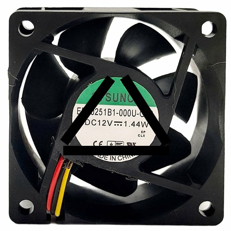 Sunon EE60251B1-000U-G99 DC 12V 1.44W 6025 3 Wires Axial Cooling Fan