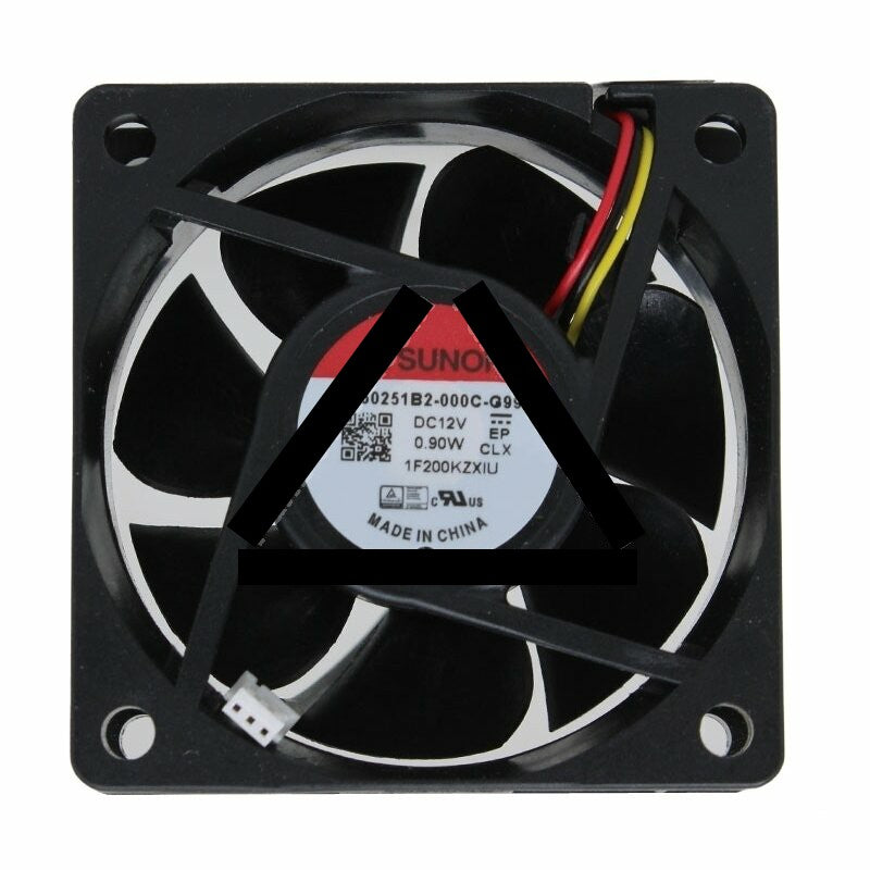 SUNON EE60251B2-000C-G99 DC 12V 0.90W 3 Wires Axial Cooling Fan