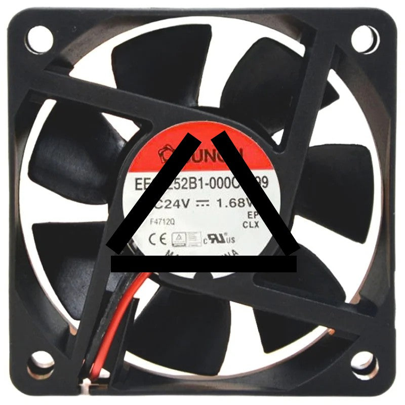 Sunon EE60252B1-000C-A99 DC 24V 1.68W 2 Wires Axial Cooling Fan