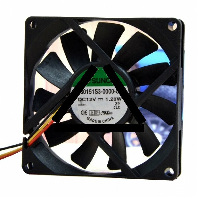 Sunon EE80151S3-0000-C99 DC 12V 1.20W 2 Wires / 3 Wires Axial Cooling Fan