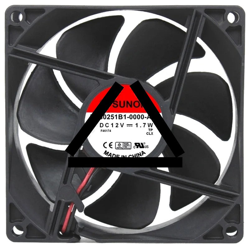 Sunon EE80251B1-0000-A99 DC 12V 1.7W 2 Wires Axial Cooling Fan