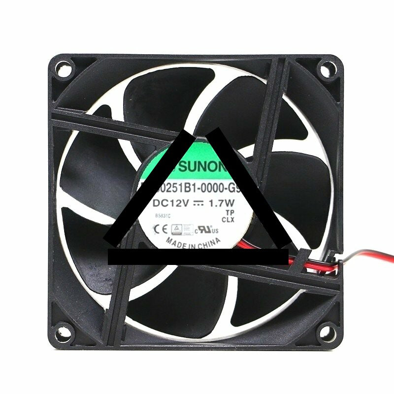 Sunon EE80251B1-0000-G99 DC 12V 1.7W 2 Wires / 3 Wires Axial Cooling Fan