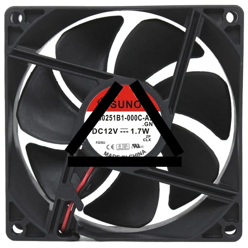 Sunon EE80251B1-000C-A99 12V 1.7W 2 / 3 Wires Axial Fan