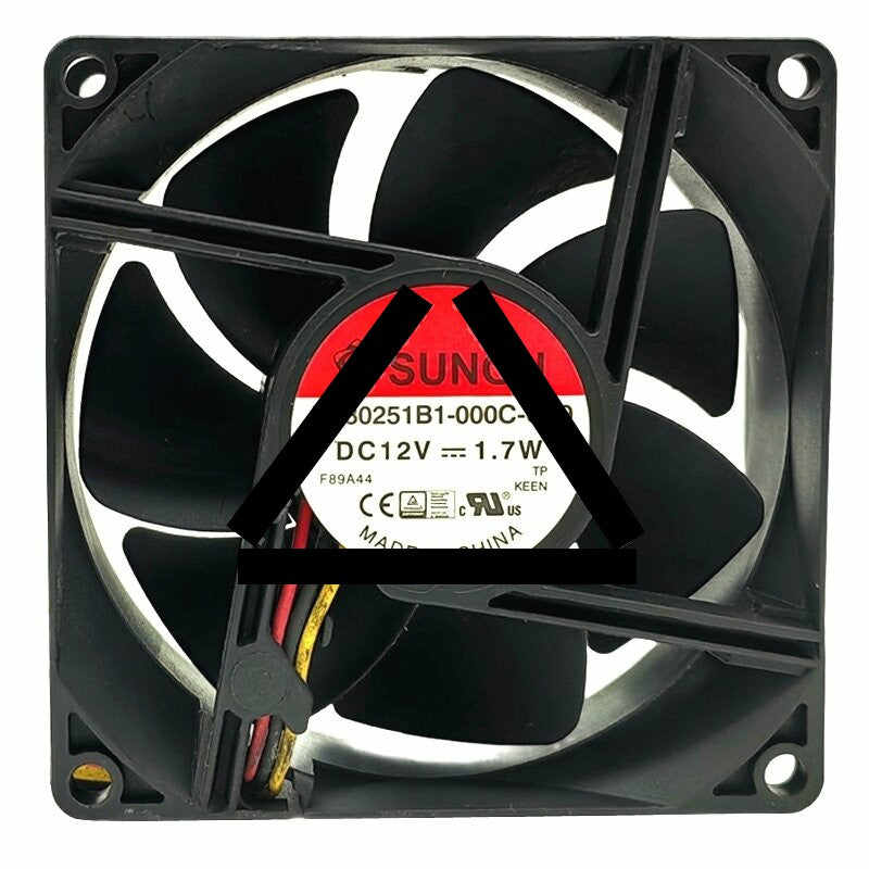 Sunon EE80251B1-000C-G99 DC 12V 1.7W 8025 Axial Cooling Fan