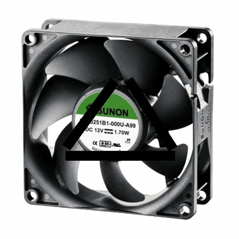 Sunon EE80251B1-000U-A99 DC 12V 1.70W 2 Wires Axial Cooling Fan