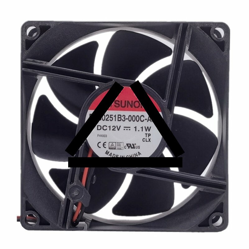 SUNON EE80251B3-000C-A99 DC 12V 1.1W 2 Wires Axial Cooling Fan