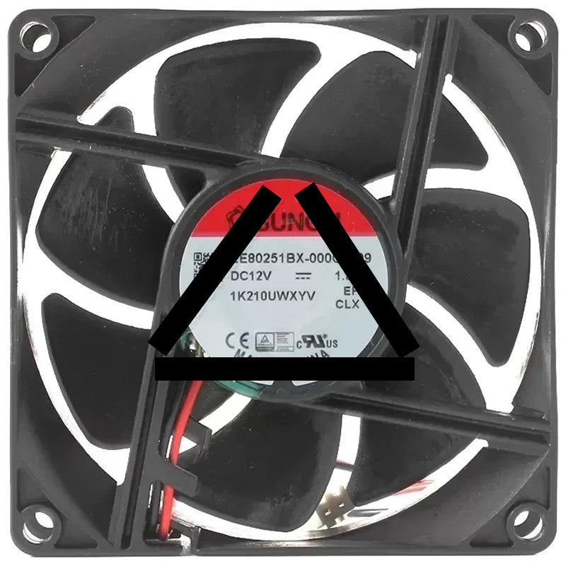 Sunon EE80251BX-000C-A99 DC 12V 1.80W 2 Wires Axial Cooling Fan