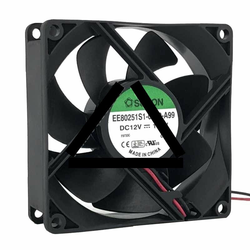 Sunon EE80251S1-0000-A99 DC 12V 1.7W 2 Wires Axial Cooling Fan