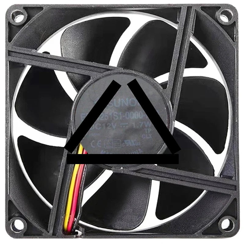 Sunon EE80251S1-0000-F99 DC 12V 1.7W 3 Wires Axial Cooling Fan