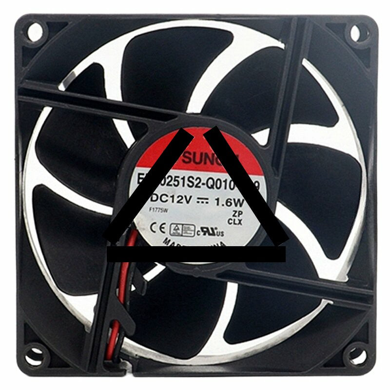 Sunon EE80251S2-Q010-999 DC 12V 1.6W 2 / 3 Wires Axial Cooling Fan