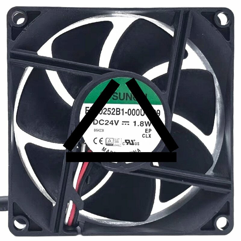 Sunon EE80252B1-000U-F99 DC 24V 1.8W 2 Wires / 3 Wires Axial Cooling Fan