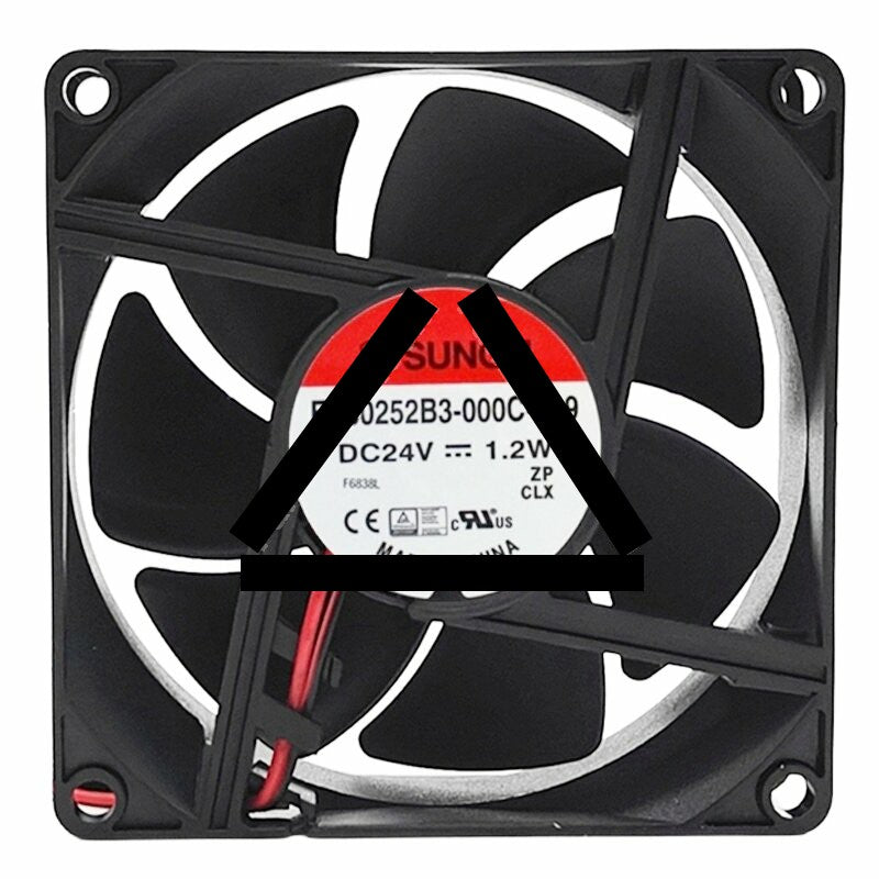 Sunon EE80252B3-000C-999 DC 24V 1.2W 2 Wires Axial Cooling Fan