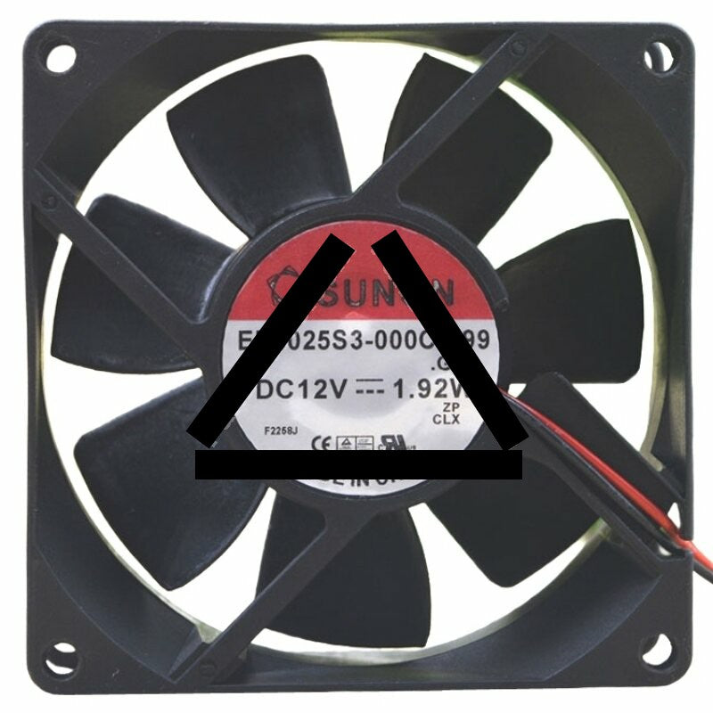 Sunon EE8025S3-000C-999 DC 12V 1.92W 2 Wires 8025 Axial Cooling Fan