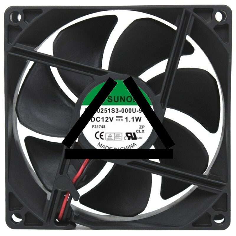 Sunon EE90251S3-000U-999 12V 1.1W 2 Wires Cooling Fan
