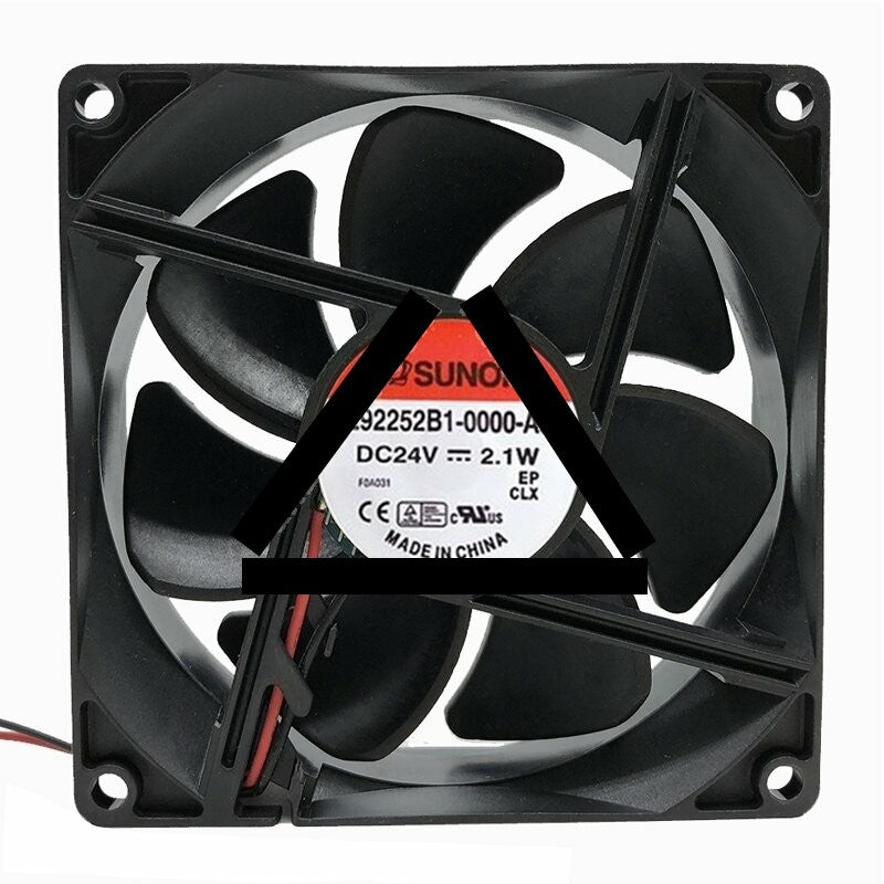 Sunon EE92251B1-0000-A99 DC 24V 2.1W 2 Wires Axial Cooling Fan