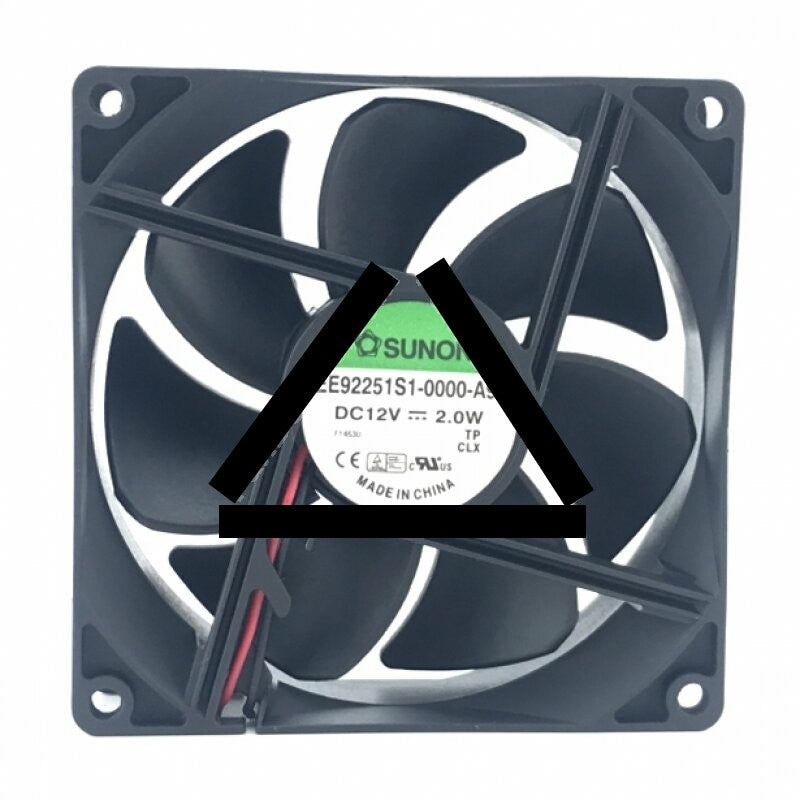 Sunon EE92251S1-0000-A99 DC 12V 2.0W 2 Wires Axial Cooling Fan