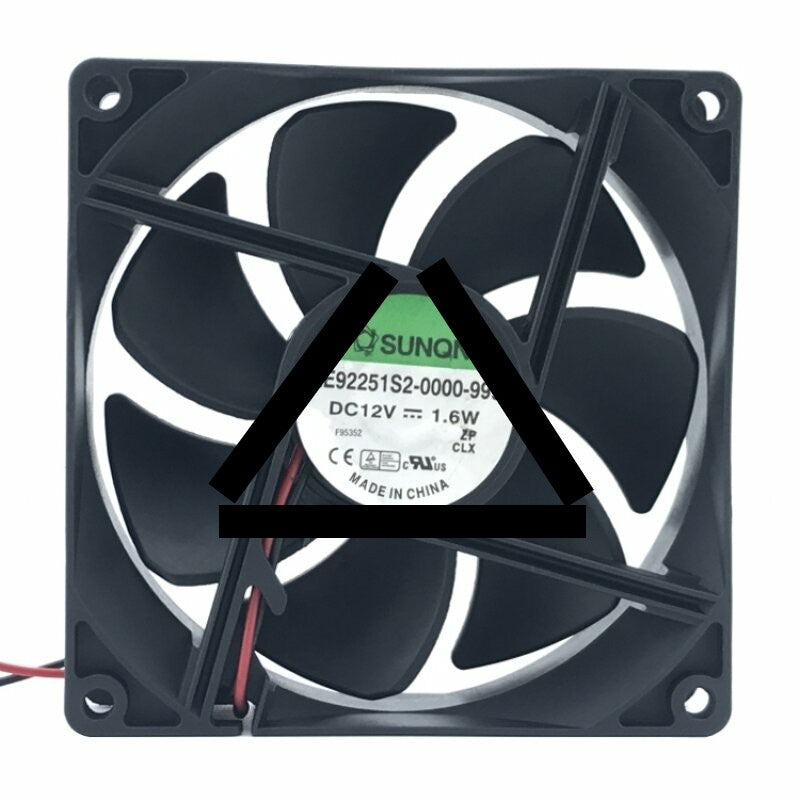 Sunon EE92251S2-0000-999 DC 12V 1.6W 2 Wires / 3 Wires Axial Cooling Fan