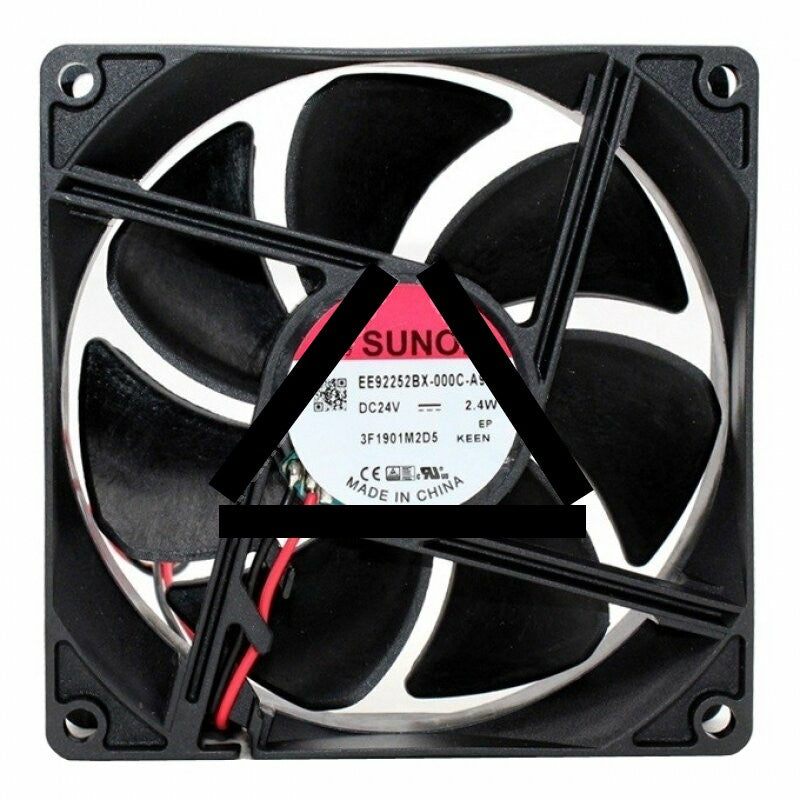 Sunon EE92252BX-000C-A99 DC 24V 2.4W 2 Wires Axial Cooling Fan