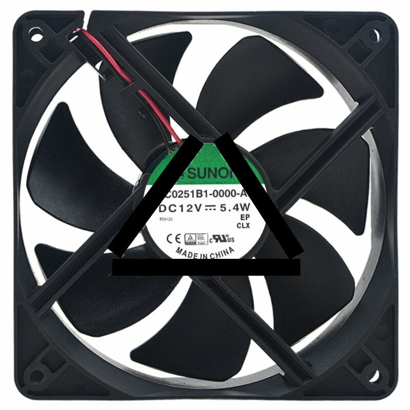Sunon EEC0251B1-0000-A99 DC 12V 5.4W 2 Wires 12025 Axial Cooling Fan
