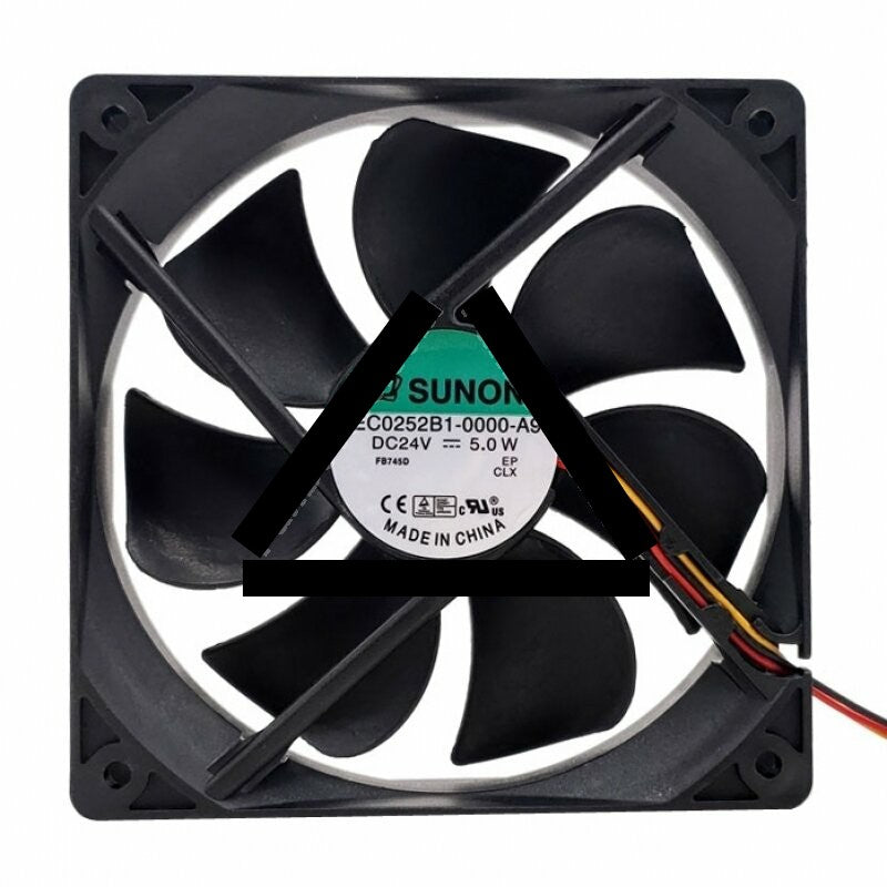 Sunon EEC0252B1-0000-A99 DC 24V 5.0W 2 Wires / 3 Wires Axial Cooling Fan