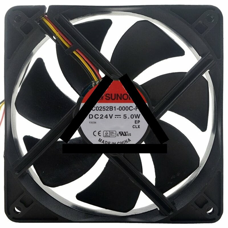 Sunon EEC0252B1-000C-F99 DC 24V 5.0W 3 Wires 12025 Axial Cooling Fan