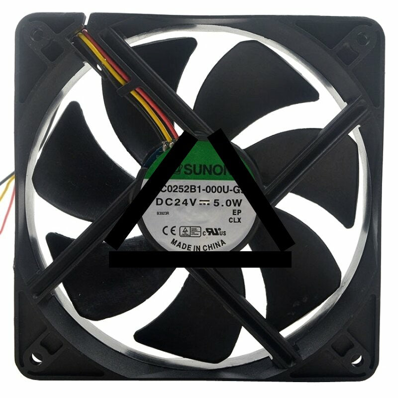 Sunon EEC0252B1-000U-G99 DC 24V 5.0W 2 Wires / 3 Wires Axial Cooling Fan
