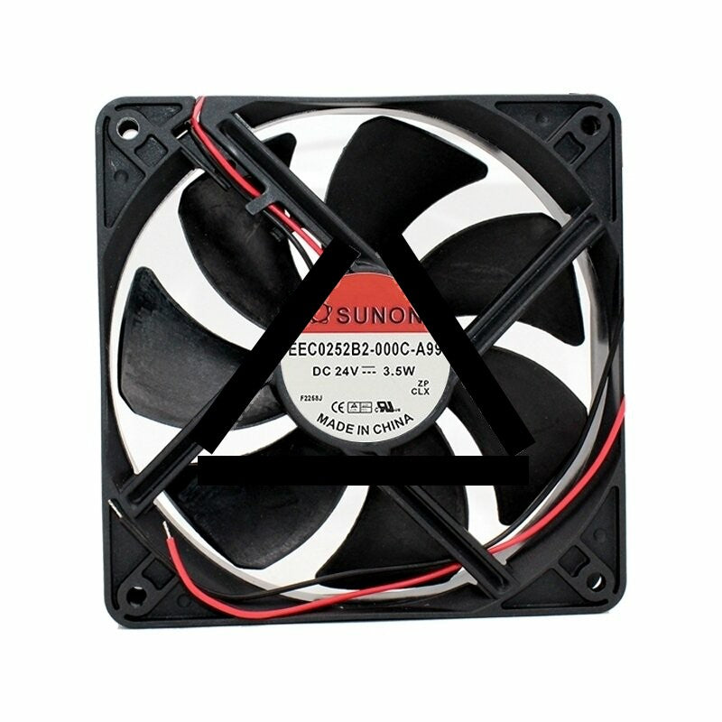 Sunon EEC0252B2-000C-A99 DC 24V 3.5W 2 Wires Axial Cooling Fan