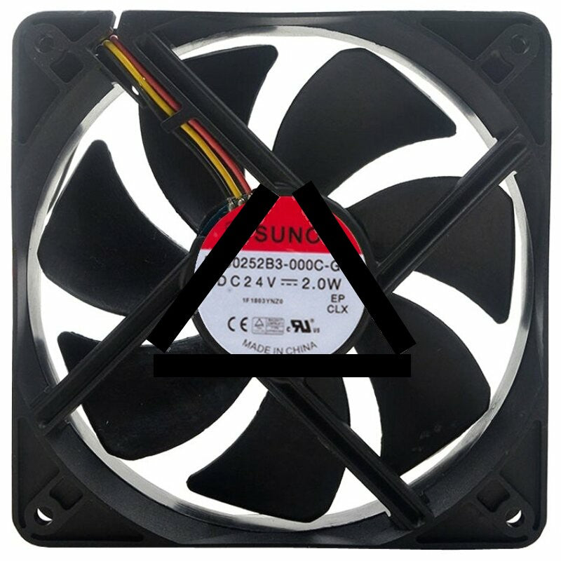 Sunon EEC0252B3-000C-G99 24V 2.0W 2 / 3 Wires Cooling Fan